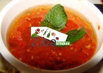 چتنی مرچ با روغن زیتون