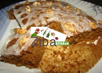 کیک زردک و چارمغز دار