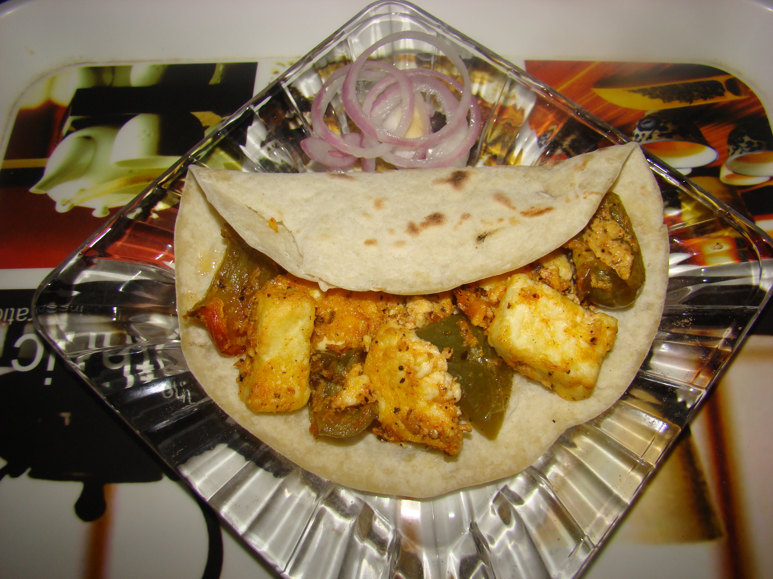 Baked Paneer Wrap Recipe