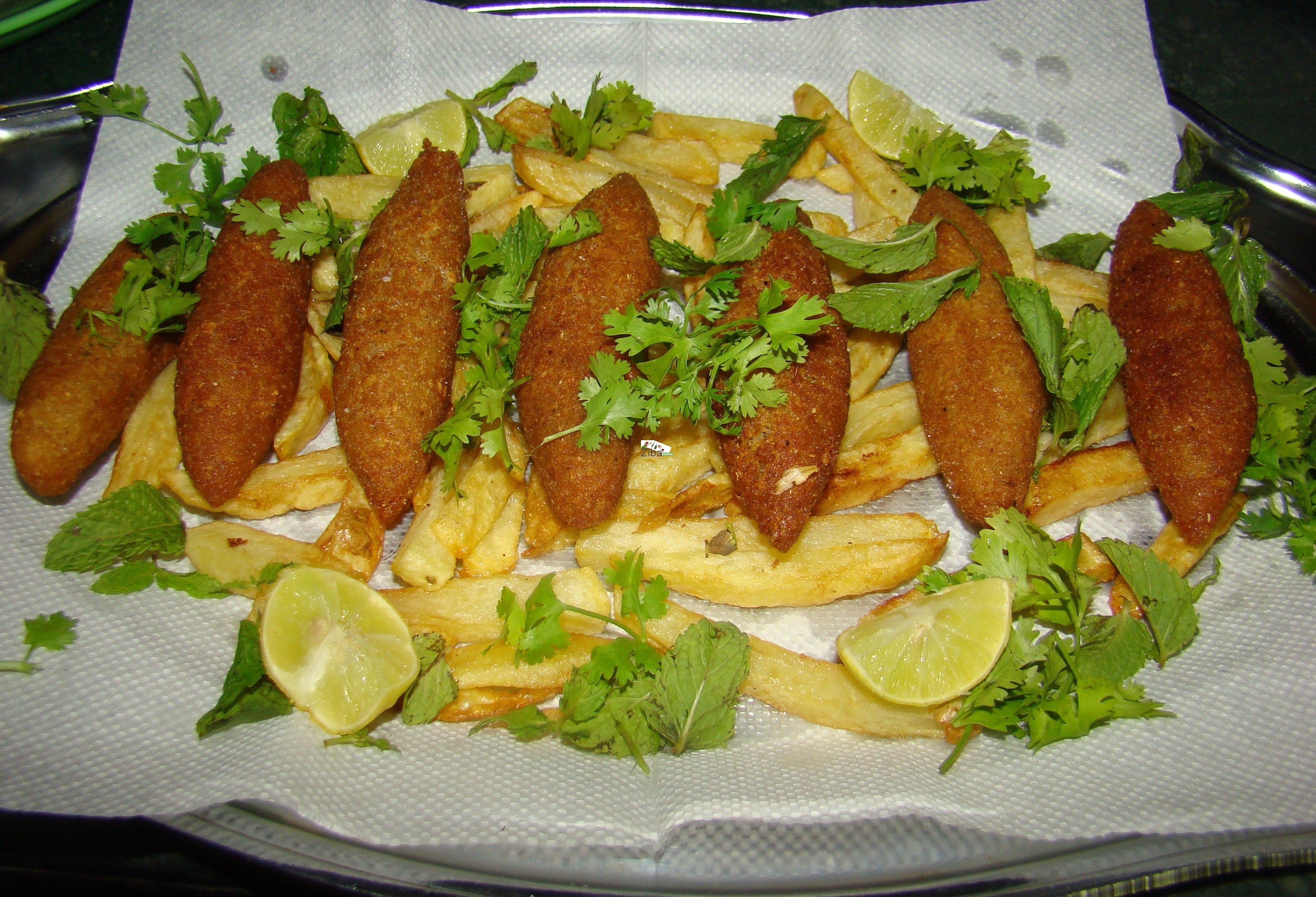 Lola/Shami Kabab Salad (Soya ) Recipe