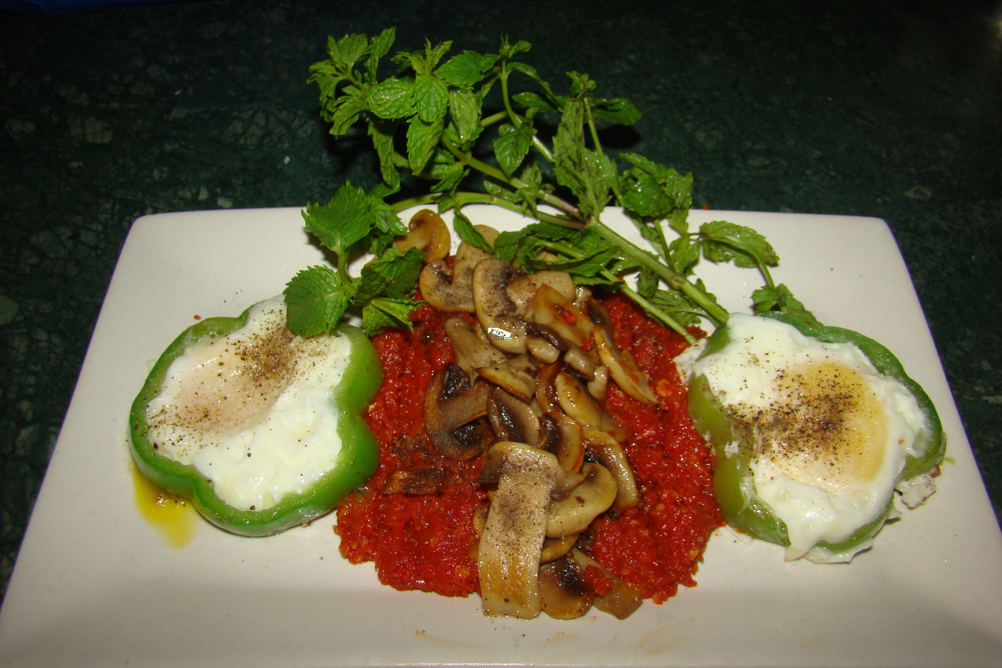 Tomato, Mushroom & Capsicum Egg Fried Recipe