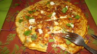 Cheese & Veg Omlette Recipe