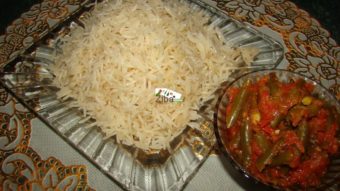 French Bean Stew with White Rice Recipe
