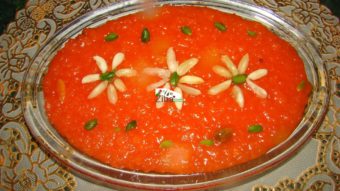 Orange Sweet Rice Pudding (shole Sheerin) Recipe