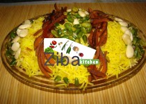 Saffron Rice With Julienned Orange Peel