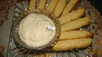 Cumin Biscuit with Garlic Cheese Dip Recipe