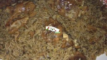 Kecheri Laandy (Dried Meat with Soft Rice &Mung) Recipe